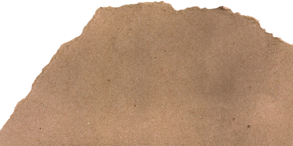 Brown Kraft Paper with One Ripped Edge